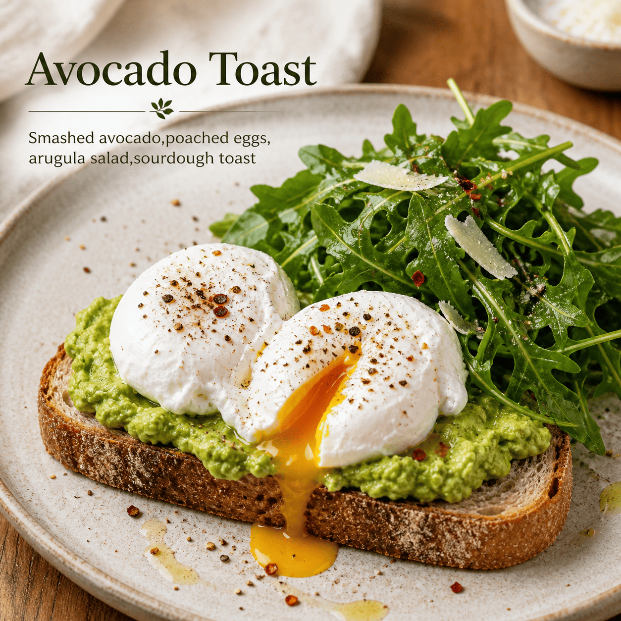 Avocado Toast Six Ounces Coffee